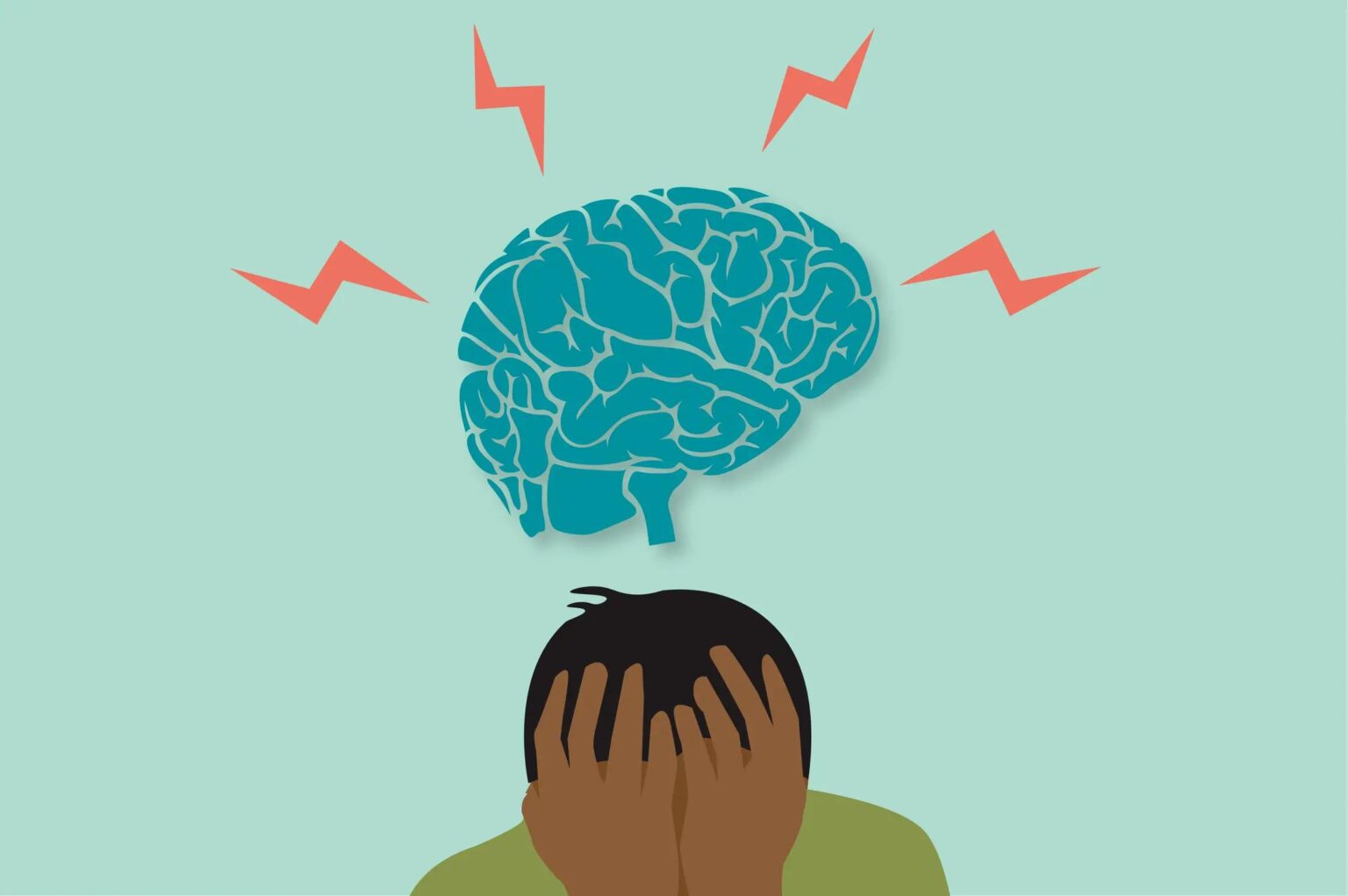 stress aigue ou stress chronique image quelqu'un qui se tient la tete
